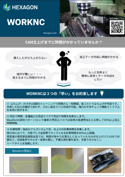 「短期間でスムーズに立ち上がり、操作性・効率・安全性に優れたCAMソフト『WORKNC』」事例紹介