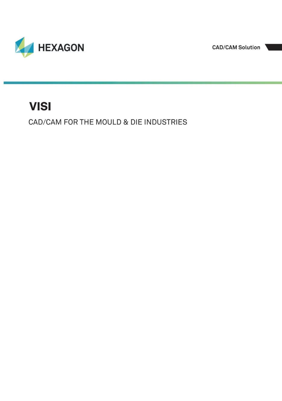 オールインワンCAD/CAM/CAEソフトウェア 「VISI」製品カタログ